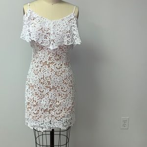 Laced white dress